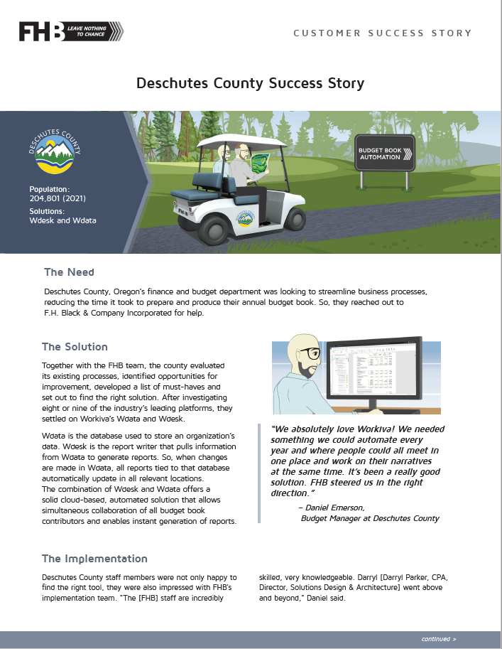 Deschutes County Success Story