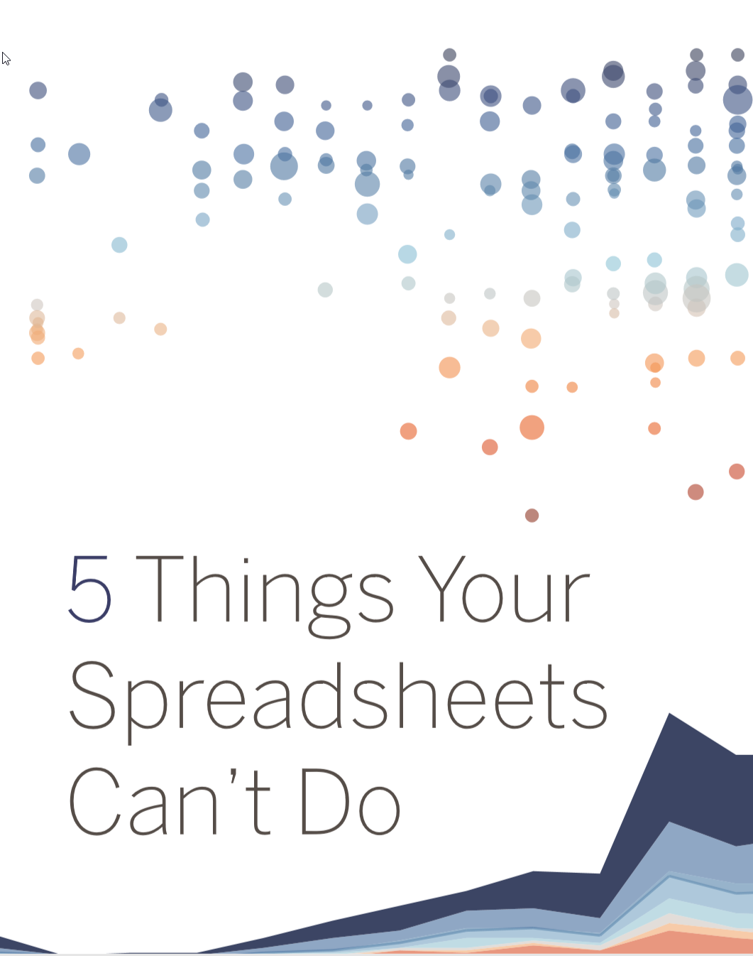5 things spreadsheets cant do